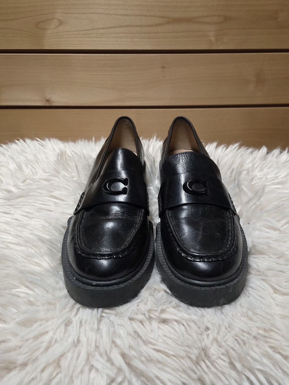 COACH Leah Platform Loafers Size 8.5 - Picture 10 of 11